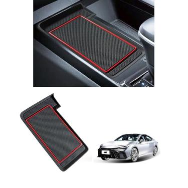Imagem de Tapete de carregamento sem fio para Toyota Camry 2025 2026 acessórios almofada protetora de silicone antiderrapante console central carregador forro antiarranhões isolamento térmico decoração interior
