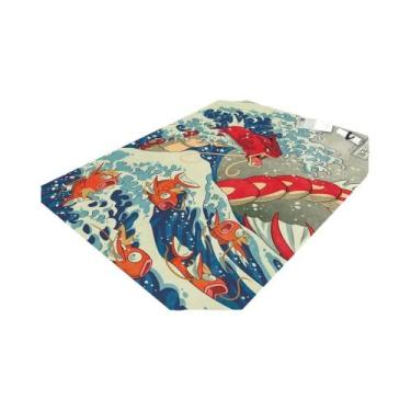 Imagem de Tapete Retro Charizard Pokemon Para Sala De Estar Decoração De Casa Ta