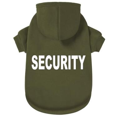 Imagem de GreenJoy Moletom com capuz para cães de segurança – Suéter macio e quente com orifício para coleira para cães e gatos, pulôver com capuz para o Natal, feriados e uso diário (verde (segurança), PP)