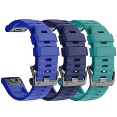 Imagem de ZUC Pulseiras de relógio Fenix 8X de 26 mm para Fenix 6X Pro/Fenix 5X/Fenix 5X Plus/Fenix 7X/Fenix 3/HR/Tactix/Descent MK1/D2 Delta PX/D2 Charlie 3 peças (3P9)