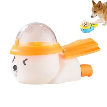 Imagem de Yaindhi Dispensador de guloseimas interativo para cães, brinquedo interativo de quebra-cabeça para cães, dispensador de comida para cães para alimentação saudável para pequenos e médios (branco