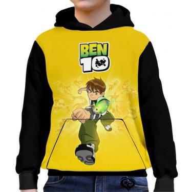 Imagem de Moletom Ben 10 Infantil UNISSEX Desenho Blusa canguru Yellow, 6