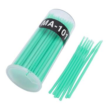 Imagem de Dioche 400 PCS Micro Aplicadores Escovas Dobráveis ​​Aplicadores de Ângulo Ajustável Varas Higiênicas Micro Cotonetes Portáteis para Uso Doméstico Artesanato Beleza Nail Art Limpeza (Verde)