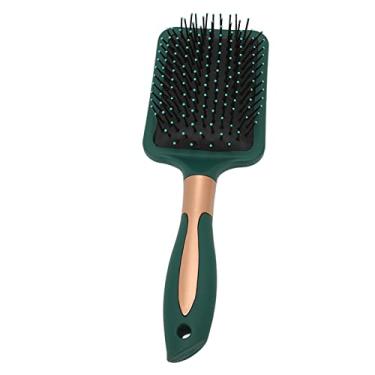 Imagem de Siwoted paddle escova de cabelo alisamento desembaraçar almofada almofadada durável abs silicone desembaraçar escova para estilo