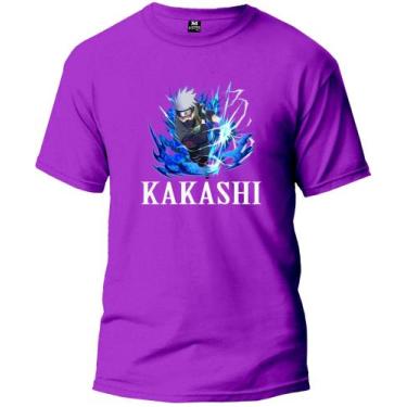 Imagem de Camisetas masculinas moda infantil coleção kakashi preços promocionais