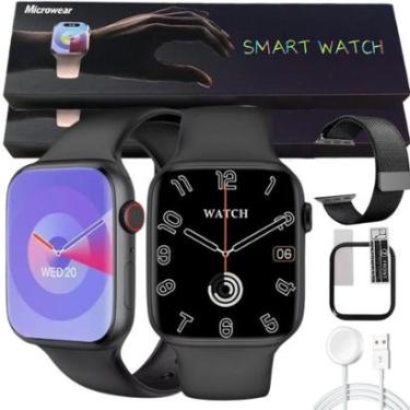 Imagem de Smartwatch W29s Pro Series 9 Nfc Gps Chat Gpt Lançamento 2024 Kit C/Pulseira Extra e Pelicula 45mm-Unissex