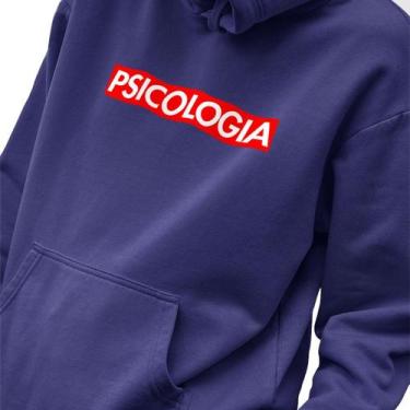 Imagem de Blusa Moletom Masculino Estampado Suprem Psicologia em Algodão Fio 30.