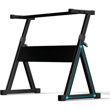 Imagem de VEDO Suporte para teclado, suporte para piano em forma de Z ajustável e portátil, suporte para piano resistente para teclado elétrico de 54 a 88 teclas, piano digital (preto)
