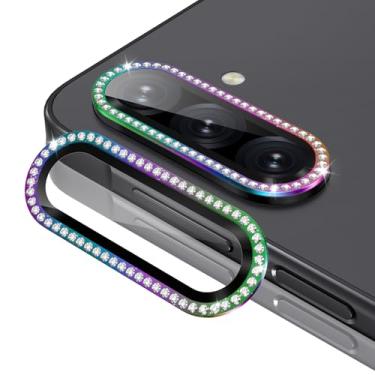 Imagem de Casetego Protetor de lente de câmera Galaxy A17, dureza 9H, resistente a arranhões, vidro temperado ultrafino, capa de câmera individual de metal para Samsung Galaxy A17 5G, compatível com capas