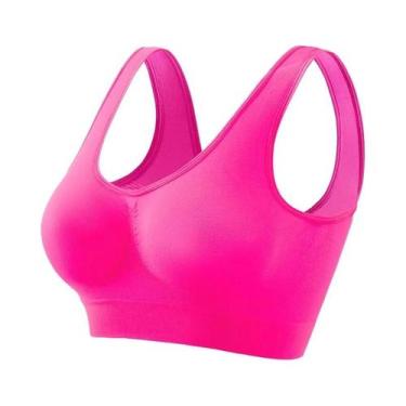 Imagem de Sutiã Esportivo Sem Costura Com Efeito Push-Up Para Mulheres, Sem Aram