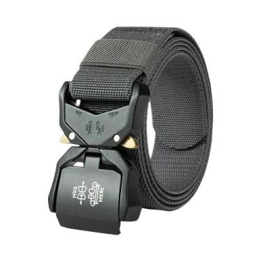 Imagem de Cinto Tático Casual Masculino, Fivela, Liberação Rápida, Elástico, Fer