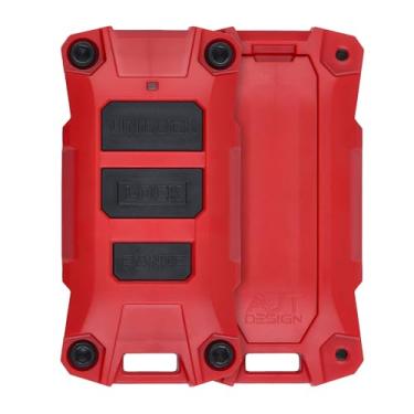 Imagem de AJT DESIGN Substituição de Estojo de Chaveiro para (Wrangler Jl/Gladiator Jt) - Personalizado - Vermelho