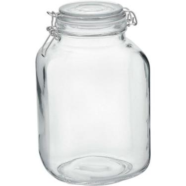 Imagem de POTE HOME&CO VIDRO 3L 23x14x14cm TRANSPARENTE PORTA MANTIMENTOS, Mater