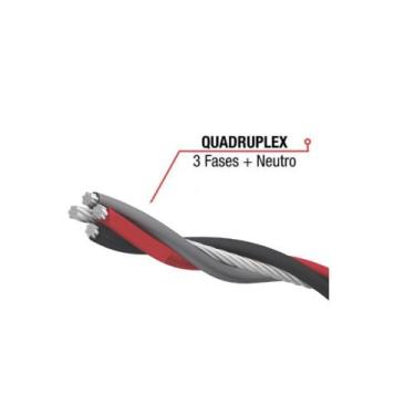 Imagem de CABO QUADRUPLEX 25MM NEUTRO NU (Pt/Cz/Vm) 1 METRO - MATRIX CABOS