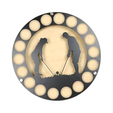 Imagem de RNXRZANK Expositor Circular para Bolas de Golfe, Suporte Decorativo Criativo em Metal para Bolas de Golfe, para Montagem Na Parede, Style D