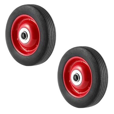 Imagem de EatingBiting 2 peças de rodas de treinamento de motocicleta de 15,2 x 3,5 cm com rolamento de esferas montado na parte traseira para carrinhos de mão, crianças, bicicleta, mini bicicleta, caminhão de