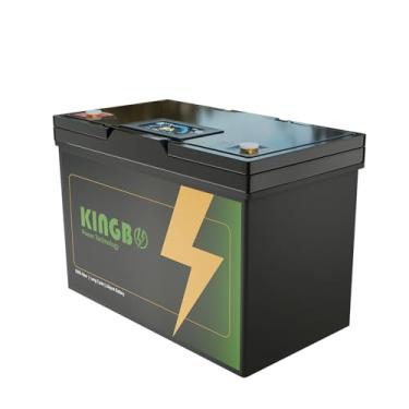 Imagem de Bateria LiFePO4 12.8V 100Ah 5000 Ciclos | com Tela LED de 3.2 Polegadas & Monitoramento em Tempo Real | BMS Inteligente | Para Energia Solar, UPS, RV e Barco | 4S1P Expansível