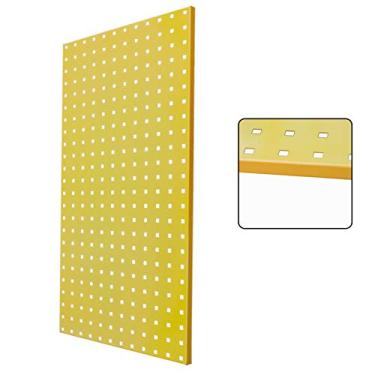 Imagem de Garagem de painel de placa de pinos de metal, organizador de placa de ferramentas de armazenamento resistente, painéis de placa de buchas montados na parede para ferramentas manuais,