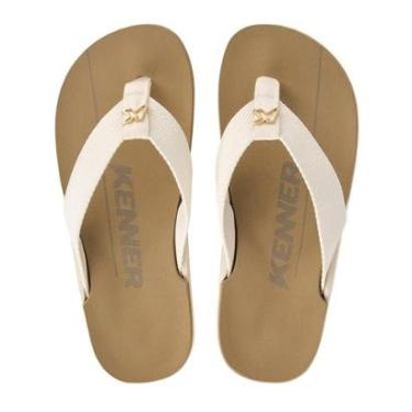 Imagem de CHINELO SANDALIA KENNER NK6 BEGE E OFF WHITE ORIGINAL-Masculino
