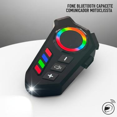 Imagem de Fone de Ouvido Bluetooth para Capacete Comunicador Motociclista