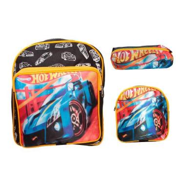 Imagem de Kit Mochila Infantil Masculina Pequena Costas + Lancheira - Plike