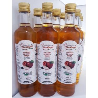 Imagem de Vinagre De Maçã Orgânico Kit 12 Unid. 500ml Acidez 4,2% - Fazenda São 