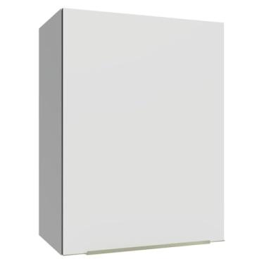 Imagem de Armário Aéreo 50cm 1 Porta Branco/branco Veludo Lux Madesa