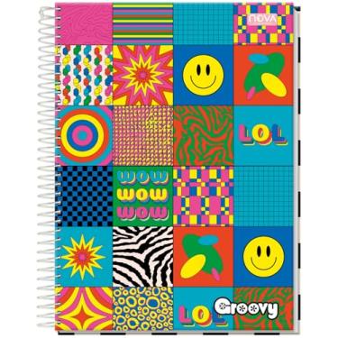 Imagem de CADERNO UNIVERSITÁRIO C/D ESPIRAL 10 MATÉRIAS 160 FLS GROOVY