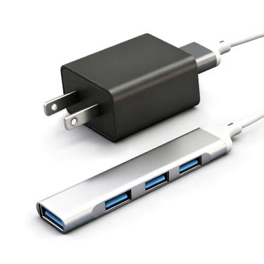 Imagem de SEEHOM Carregador compatível com MagicBand+ e Magic Band, multicarregador compatível com relógio inteligente Disney Magic Band Plus 4 em 1 hub de carregamento de 5 V