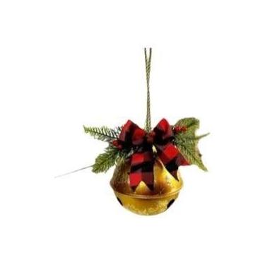 Imagem de Grandes Enfeites De Sino De Natal Com Fitas Para Decoração De Árvore D