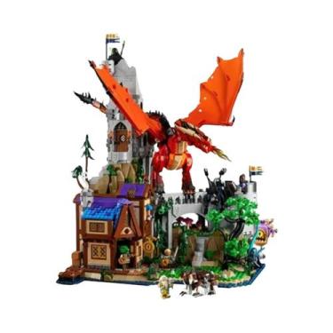 Imagem de Blocos De Montar Red Dragon Story: Casa De Tijolos Para Crianças - Bri