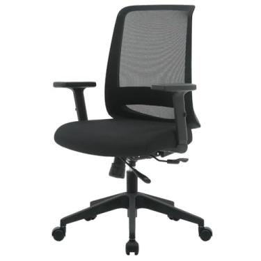 Imagem de Cadeira Escritório Nr-17 Columbus Diretor c/Braços Fratini Encosto Tela Mesh Preta Base Rodízio