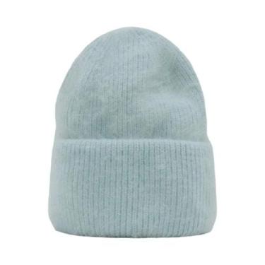 Imagem de Chapéu De Inverno Feminino, Gorro Quente De Pele De Coelho Real, Gorro