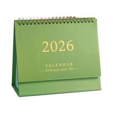 Imagem de Calendário De Mesa Portátil Dobrável 2026, Decoração Para Escritório E