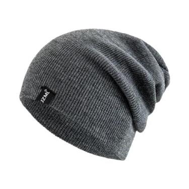 Imagem de Gorro De Inverno Tricotado Unissex Em Várias Cores Com Etiqueta Decora