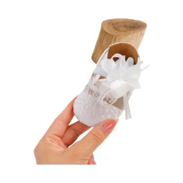 Imagem de Sapatos De Bebê Menina Recém-Nascida Antiderrapantes Com Saia De Borbo