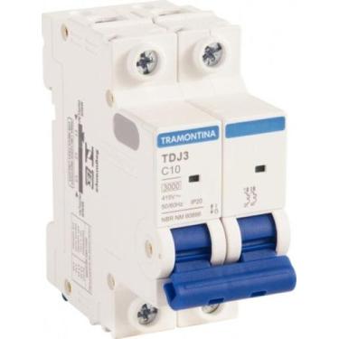 Imagem de Disjuntor Bipolar 50a 6ka Branco - Redemac bomagg