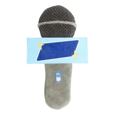 Imagem de Brinquedos para mastigar gatos, brinquedo de pelúcia em forma de microfone com sino, jogos de animais de estimação para viagens, exercícios, treinamento, estimulação mental, jogos internos e externos