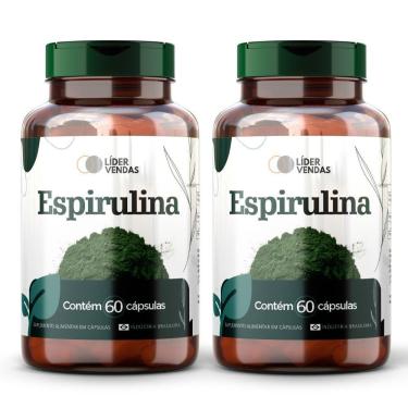 Imagem de Espirulina 500mg 60 Cápsulas: 2 Potes Descubra A Superalga Que Vai Turbinar Sua Saúde E Imunidade!
