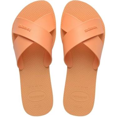 Imagem de Chinelo Rasteira Havaianas cor:Pêssego;tamanho:37/38