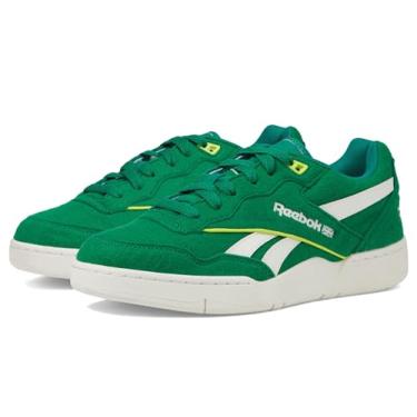 Imagem de Reebok Tênis de basquete feminino BB 4000 II, Verde Esportivo/Giz/Amarelo Ácido, 7.5