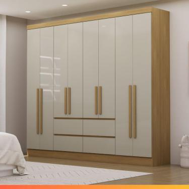 Imagem de Guarda Roupas Casal 8 Portas 4 Gavetas Turim Luciane