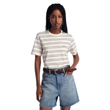 Imagem de Blusa Hering Feminina Manga Curta Listrada-Feminino