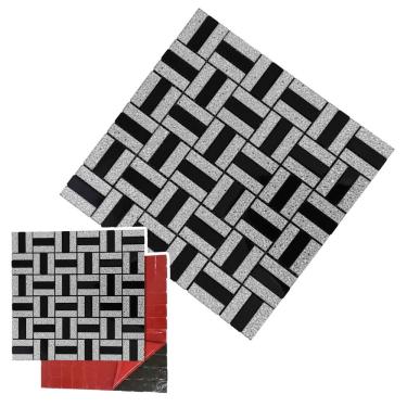 Imagem de Pastilha De Vidro Adesiva Parede Banheiro Cozinha Lavabo Sala Decorativa Moderna Reforma Requintado Facil Aplicacao