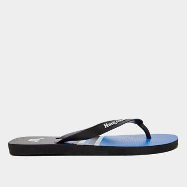 Imagem de Chinelo Hang Loose Flip Flop Masculino, Preto, Azul, 42