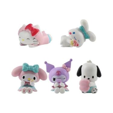 Imagem de Conjunto De Brinquedos Em Caixa Surpresa Da Série Pijamas Kawaii 6 Peç