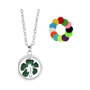 Imagem de Colar Difusor De Óleo Essencial Em Aço Inoxidável Para Mulheres, Pinge