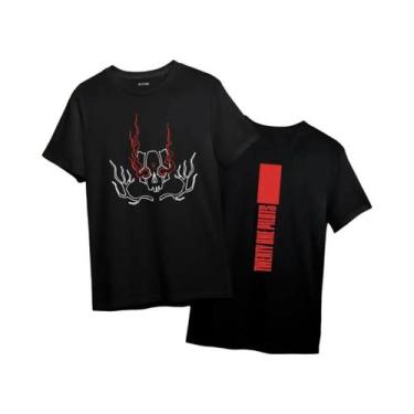 Imagem de Camiseta Oversized Masculina Y2K Hip Hop Punk Com Estampa Gráfica Da B