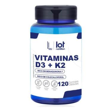 Imagem de Vitamina D3 2.000Ui K2Mk7 120 Cápsulas - Lot Nutrition