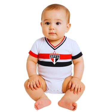 Imagem de Body Bebê São Paulo Branco Premium Torcida Baby Oficial